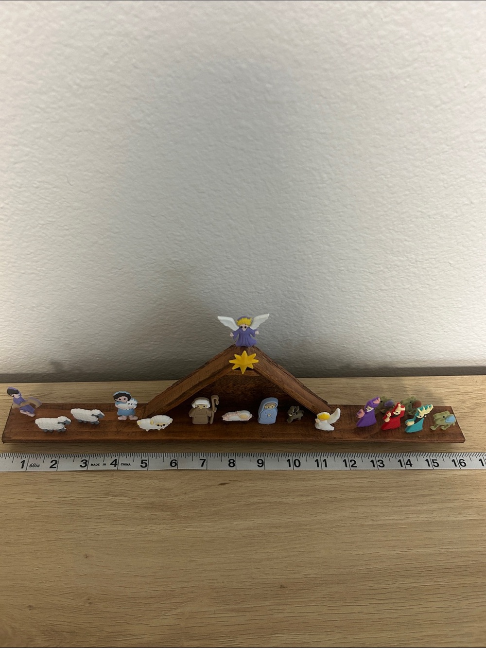 Wooden Mini Nativity Set with Figurines - Multicolor - Picture 7 of 8